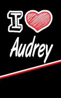 I Love Audrey: Isometric Dot Paper Drawling Paper Notebook Journal Featuring 120 Pages 6x9