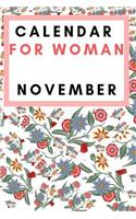 Calendar For Woman