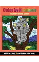 Color By Number Games (Color By Number - Animals): 36 Color By Number - animal activity sheets designed to develop pen control and number skills in preschool children. The price of this book includes