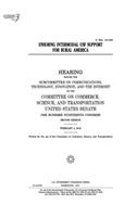 Ensuring intermodal USF support for rural America: hearing before the Subcommittee on Communications