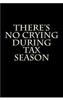 There's No Crying During Tax Season: Blank Lined Journal