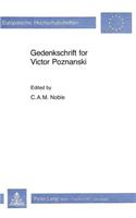 Gedenkschrift for Victor Poznanski