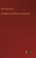 Address to the People of Rhode-Island