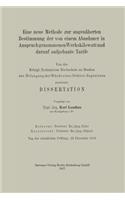 Eine neue Methode zur angenäherten Bestimmung der von einem Abnehmer in Anspruch genommenen Werkskilowatt und darauf aufgebaute Tarife