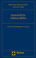 Festschrift Fur Volkmar Mehle