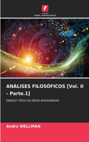 ANÁLISES FILOSÓFICOS [Vol. II - Parte.1]