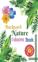 Backyard nature coloring book