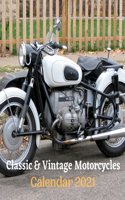 Classic & Vintage Motorcycles Calendar 2021