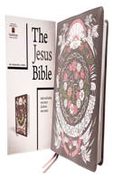 Jesus Bible Artist Edition, Niv, Leathersoft, Gray Floral, Comfort Print