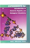 Experiments for Introduction to General, Organic, and Biological Chemistry