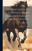 Mascalcia Di Lorenzo Rusio Volgarizzamento Del Secolo Xiv.