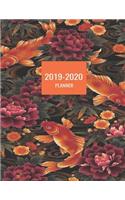 2019-2020 Planner: Koi Fish Floral Pattern 2019 and 2020 Weekly and Monthly Organizer(1 2019-2020 Weekly and Monthly Planners)