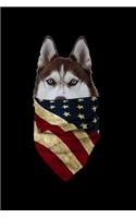 Husky bandana: Notebook Journal Diary 110 Lined pages
