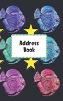 Address Book: Cute Ocean Fish Cover Address Book with Alphabetical Organizer, Names, Addresses, Birthday, Phone, Work, Email and Notes