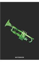 Trumpet Instrument Art Graphic Notebook