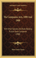 Companies Acts, 1898 And 1900