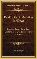 Des Droits De Mutation Par Deces