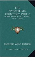 The Naturalists' Directory, Part 2: North America And The West Indies (1866)