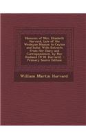 Memoirs of Mrs. Elizabeth Harvard, Late of the Wesleyan Mission to Ceylon and India