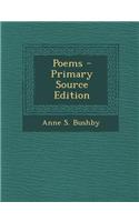 Poems - Primary Source Edition