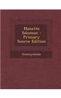 Manette Salomon - Primary Source Edition: (French)