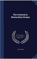 The Oriental in Restoration Drama