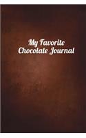 My Favorite Chocolate Journal: (English)
