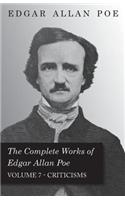 Complete Works of Edgar Allan Poe - Volume 7 - Criticisms