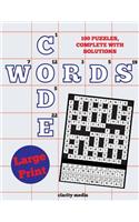 Large Print Code Words: 100 new code word puzzles, in large print