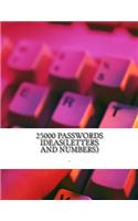 25000 passwords ideas(letters and numbers)