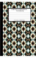 Unruled Composition Notebook 6" x 9". 120 Pages.