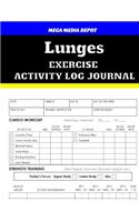 Lunges Exercise Activity Log Journal