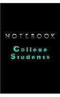 Notebook College Students: Blank Journal Notebook To Write In