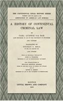 History of Continental Criminal Law (1916)