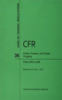 Code of Federal Regulations Title 36, Parks, Forests and Public Property, Parts 200-299, 2015