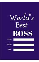 World's Best Boss.writing journal