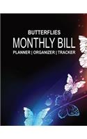 Butterflies - Monthly Bill Planner Organizer Tracker
