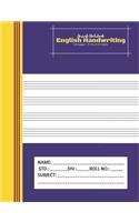 Amiesk Notebook - English Handwriting Notebook - 140 pages (7.44 x 9.69 inch)