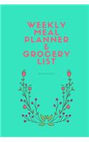 Weekly Meal Planner and Grocery List Notebook