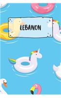 Lebanon: Ruled Travel Diary Notebook or Journey Journal - Lined Trip Pocketbook for Men and Women with Lines