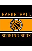 Basketball Scoring Book: 50 Game Scorebook for Basketball