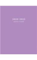 2020-2023 Monthly Planner: Large Four Year Planner with Purple Cover
