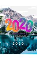 Day Planner Daily Calendar 2020: 8.5 X 11 Planner Undated Monthly Agenda Appointment Calendar Organizer Book With Dot Grid Paper Notebook With Hourly Planning & The View