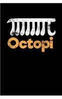 Octopi: College Ruled Lined Writing Notebook Journal, 6x9, 120 Pages