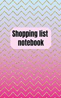 Shopping List Notebook