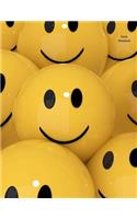 Smile Notebook: Wide-Ruled, Notebook, 110 Pages, Full Size (8.5 X 11 Inches), Large, Glossy Cover, Design on Front and Back