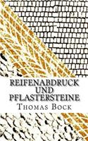 Reifenabdruck und Pflastersteine