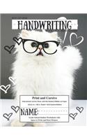 Kitty Cat Cover Handwriting Practice Pages Primary Notebook