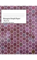 Hexagon Graph Paper: Hexagonal Paper Notebooks, Hexagon Small, Graph Paper Hexagon, 160 Pages/ 80 Sheets, 8.5 X 11 Size. Bricks Theme