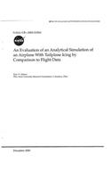 An Evaluation of an Analytical Simulation of an Airplane with Tailplane Icing by Comparison to Flight Data